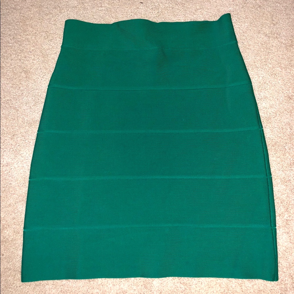 BCBG green bandage skirt
